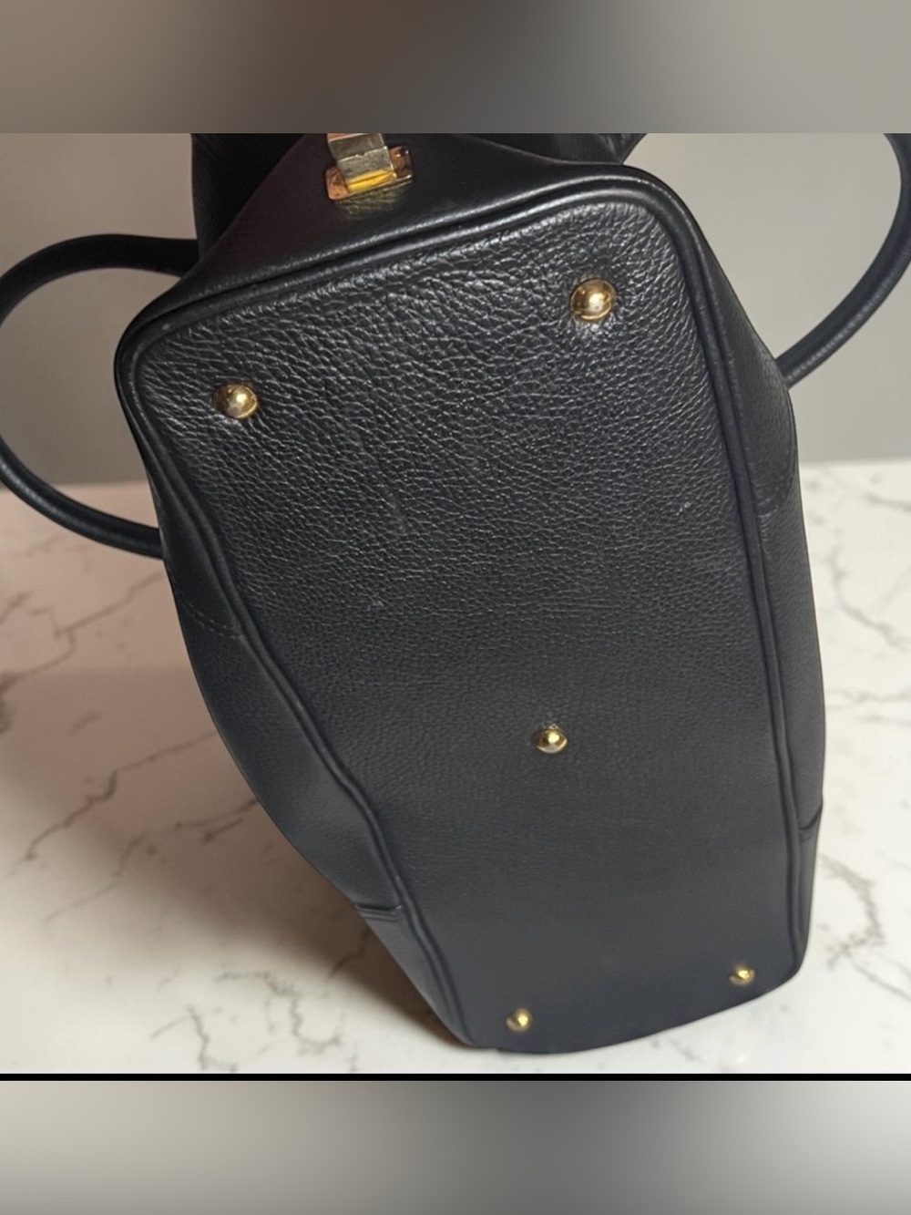 MCM Studded Black Leather Handbag EUC - Picture 4 of 7